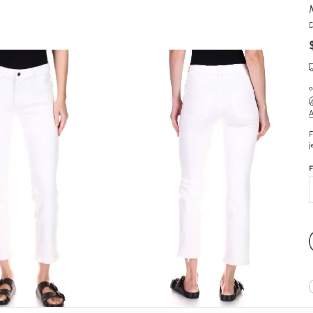 DL1961 Mara Instasculpt Ankle Jeans (White) 25